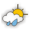 Intervalos nubosos con lluvia débil
